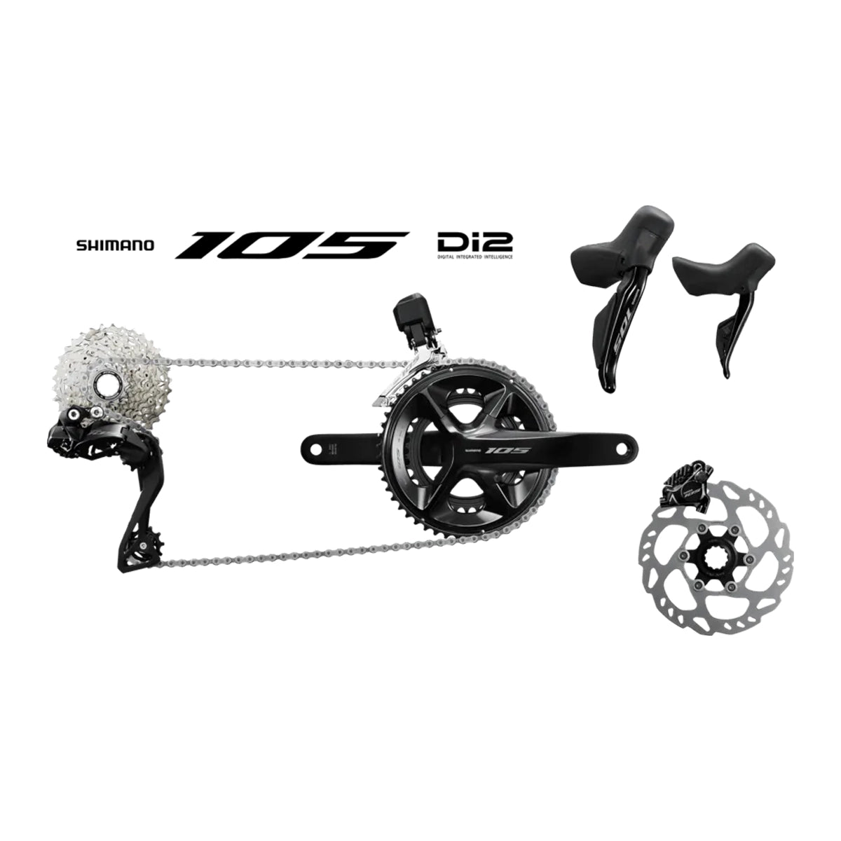 Shimano - 105 R7100 Di2 Disc Brake 12 Speed Groupset