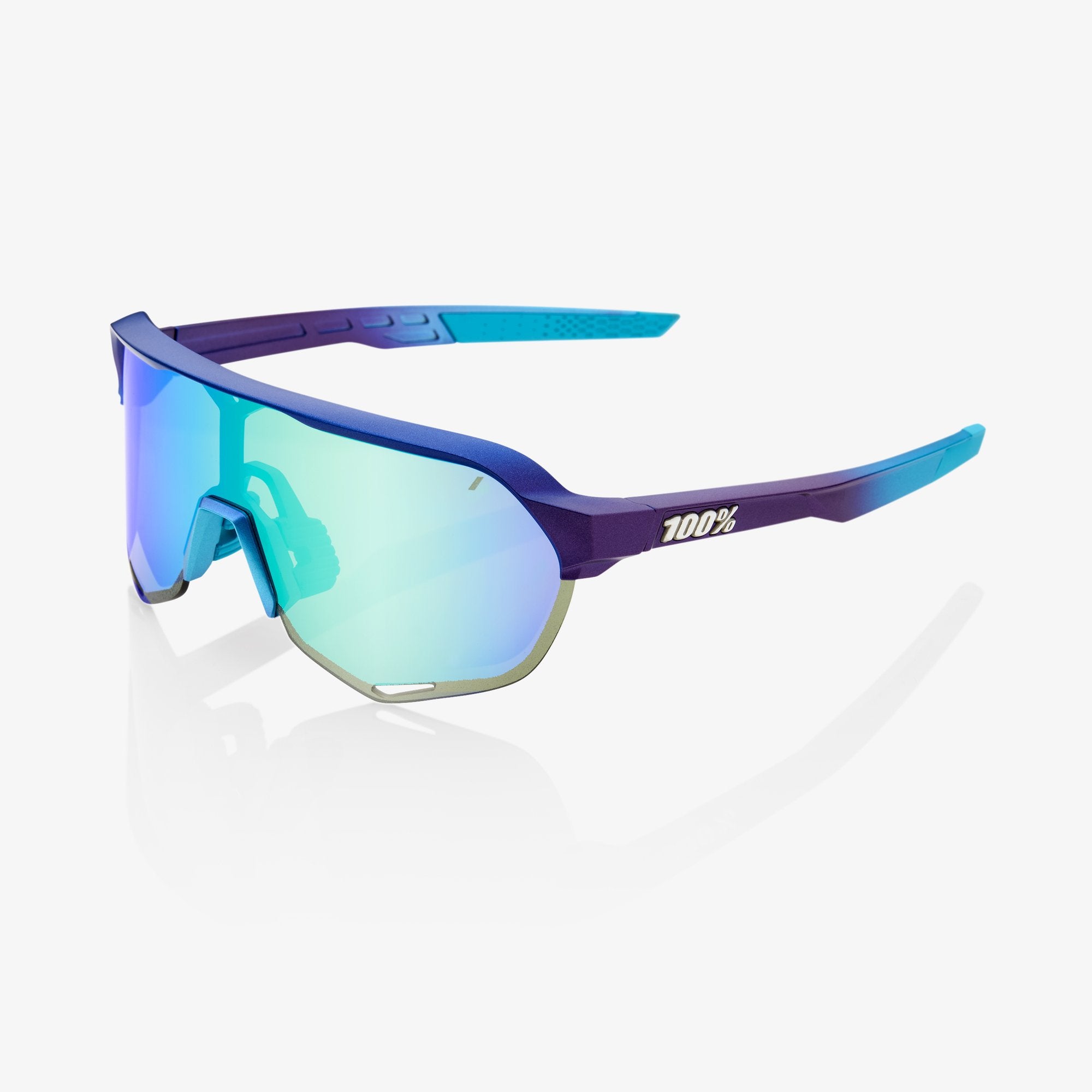 100% S2 Matte Matallic Into the Fade Blue Topaz Multilayer Mirror Lens